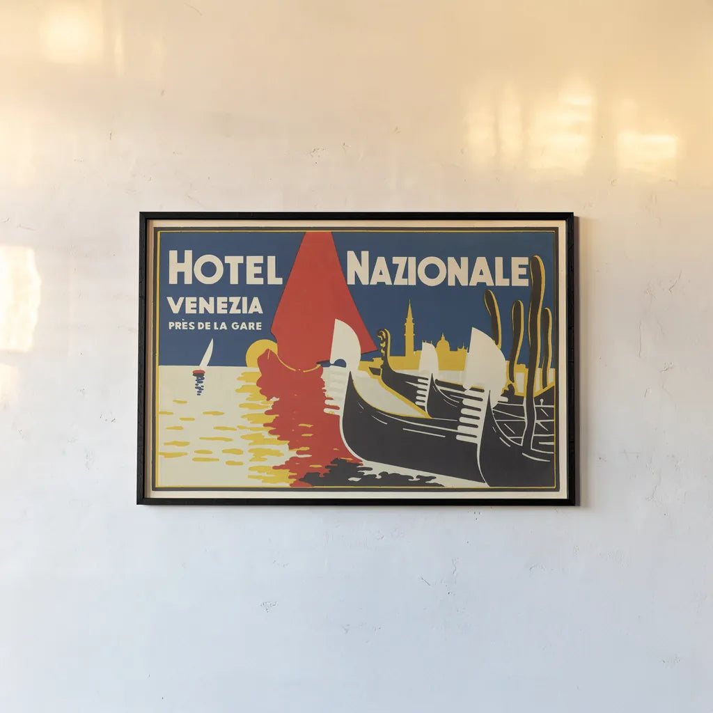 Venezia by Wild Apple Portfolio. shown as a paper print in a black flame. Available as a archival giclee rolled canvas, fine art paper, or poster print. SKU 95127i.