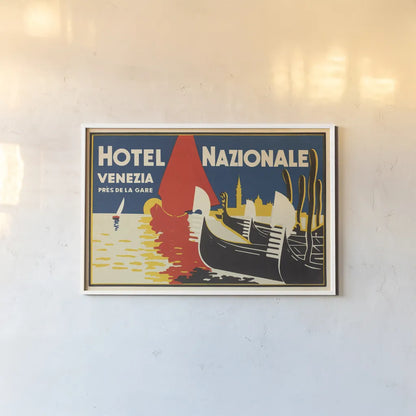 Venezia by Wild Apple Portfolio. shown as a paper print in a white frame. Available as a archival giclee rolled canvas, fine art paper, or poster print. SKU 95127i.