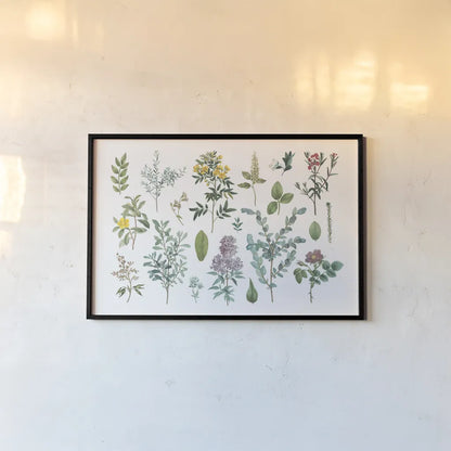 Victorian Garden Bright IV by Wild Apple Portfolio. shown as a paper print in a black flame. Available as a archival giclee rolled canvas, fine art paper, or poster print. SKU 77664i.