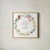 Victorian Garden Bright VI by Wild Apple Portfolio. Shown in a natural wood glass frame for a timeless modern aesthetic. Available as an archival giclee rolled canvas, fine art paper, or poster print. SKU 77666a.