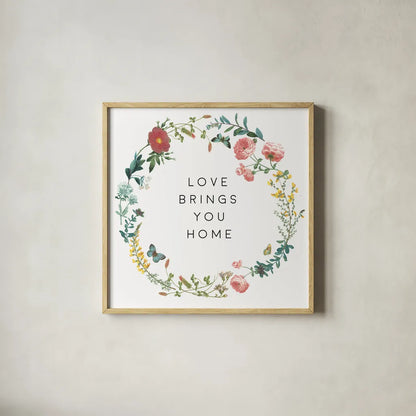 Victorian Garden Bright VI by Wild Apple Portfolio. Shown in a natural wood glass frame for a timeless modern aesthetic. Available as an archival giclee rolled canvas, fine art paper, or poster print. SKU 77666a.