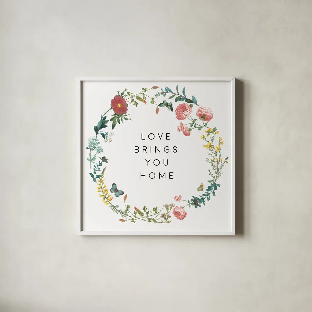 Victorian Garden Bright VI by Wild Apple Portfolio. Shown in a crisp white glass frame for a clean and minimalist style. Available as an archival giclee rolled canvas, fine art paper, or poster print. SKU 77666a.