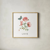 Victorian Garden Bright VII by Wild Apple Portfolio. Shown in a natural wood glass frame for a timeless modern aesthetic. Available as an archival giclee rolled canvas, fine art paper, or poster print. SKU 77667a.