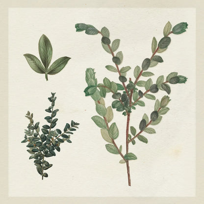 Victorian Garden Chart II by Wild Apple Portfolio. SKU 69182a. Archival Giclee Fine art print for wall decor.