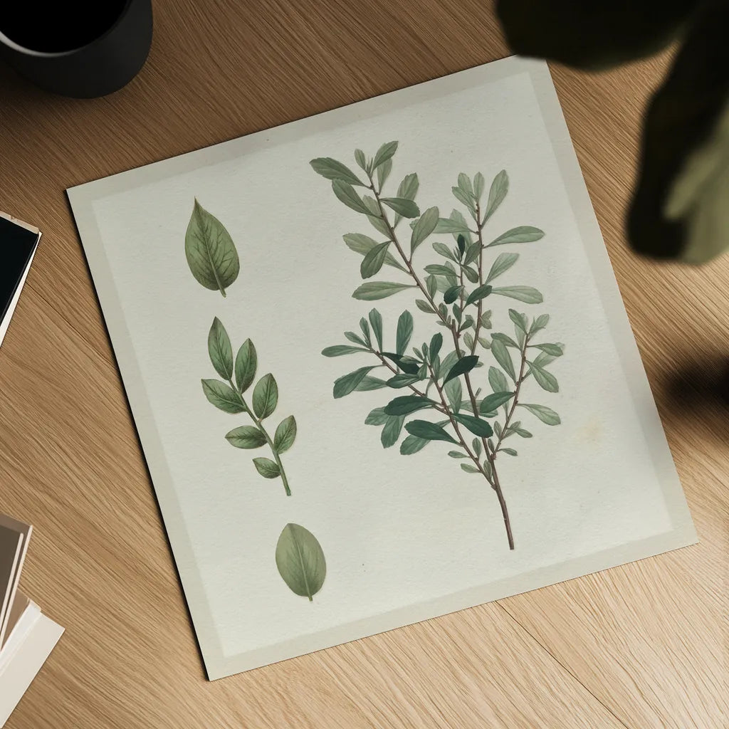 Victorian Garden Chart III by Wild Apple Portfolio. Shown as a detailed flat fine art print, highlighting archival giclee quality. Available as an archival giclee rolled canvas, fine art paper, or poster print. SKU 69183a.