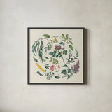 Victorian Garden I by Wild Apple Portfolio. Shown in a sleek black glass frame for a contemporary gallery look. Available as an archival giclee rolled canvas, fine art paper, or poster print. SKU 46805a.