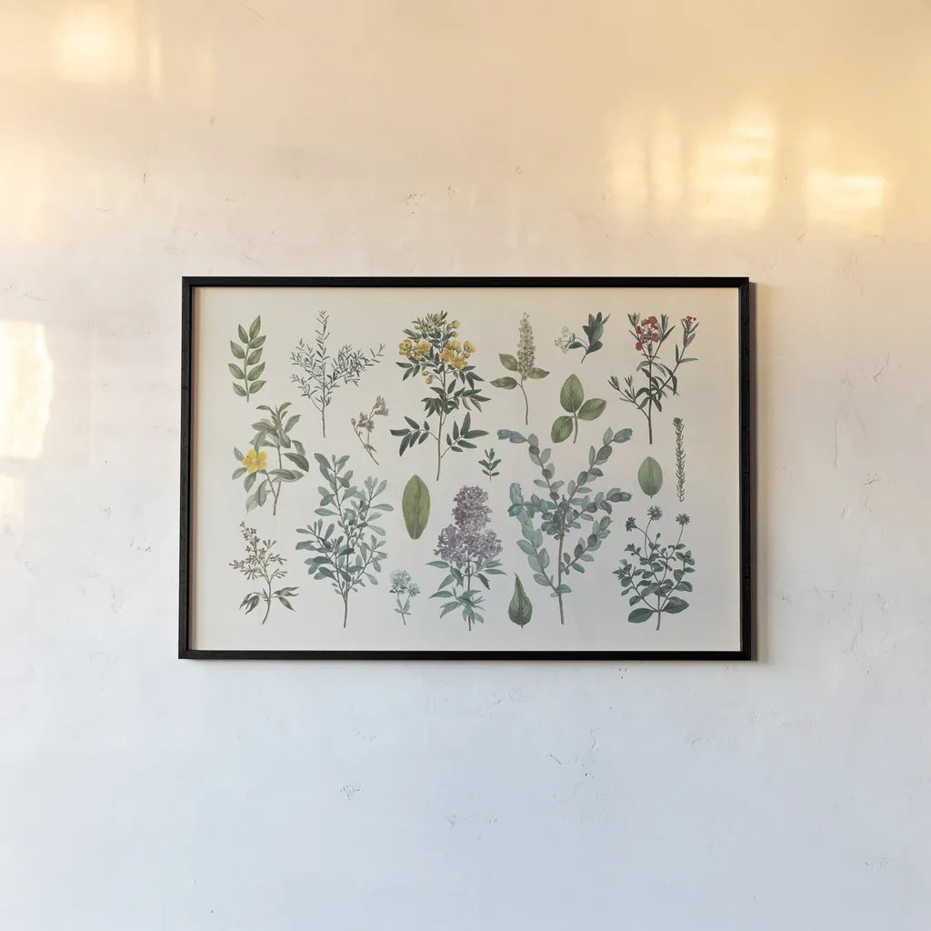 Victorian Garden IV by Wild Apple Portfolio. shown as a paper print in a black flame. Available as a archival giclee rolled canvas, fine art paper, or poster print. SKU 46808i.