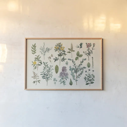 Victorian Garden IV by Wild Apple Portfolio. shown as a paper print in a natural frame. Available as a archival giclee rolled canvas, fine art paper, or poster print. SKU 46808i.