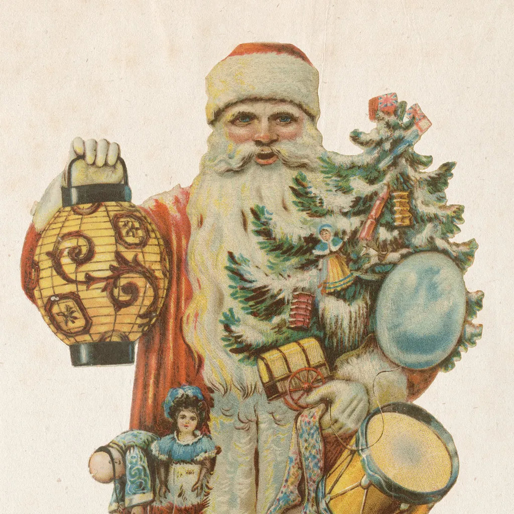 Victorian Santa II by Wild Apple Portfolio. SKU 57212a. Archival Giclee Fine art print for wall decor.