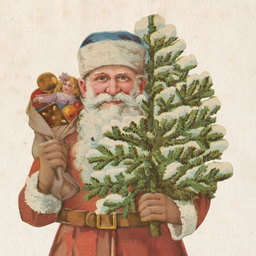 Victorian Santa IV by Wild Apple Portfolio. SKU 57214a. Archival Giclee Fine art print for wall decor.
