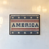 Vintage America by Wild Apple Portfolio. shown as a paper print in a black flame. Available as a archival giclee rolled canvas, fine art paper, or poster print. SKU 102828i.