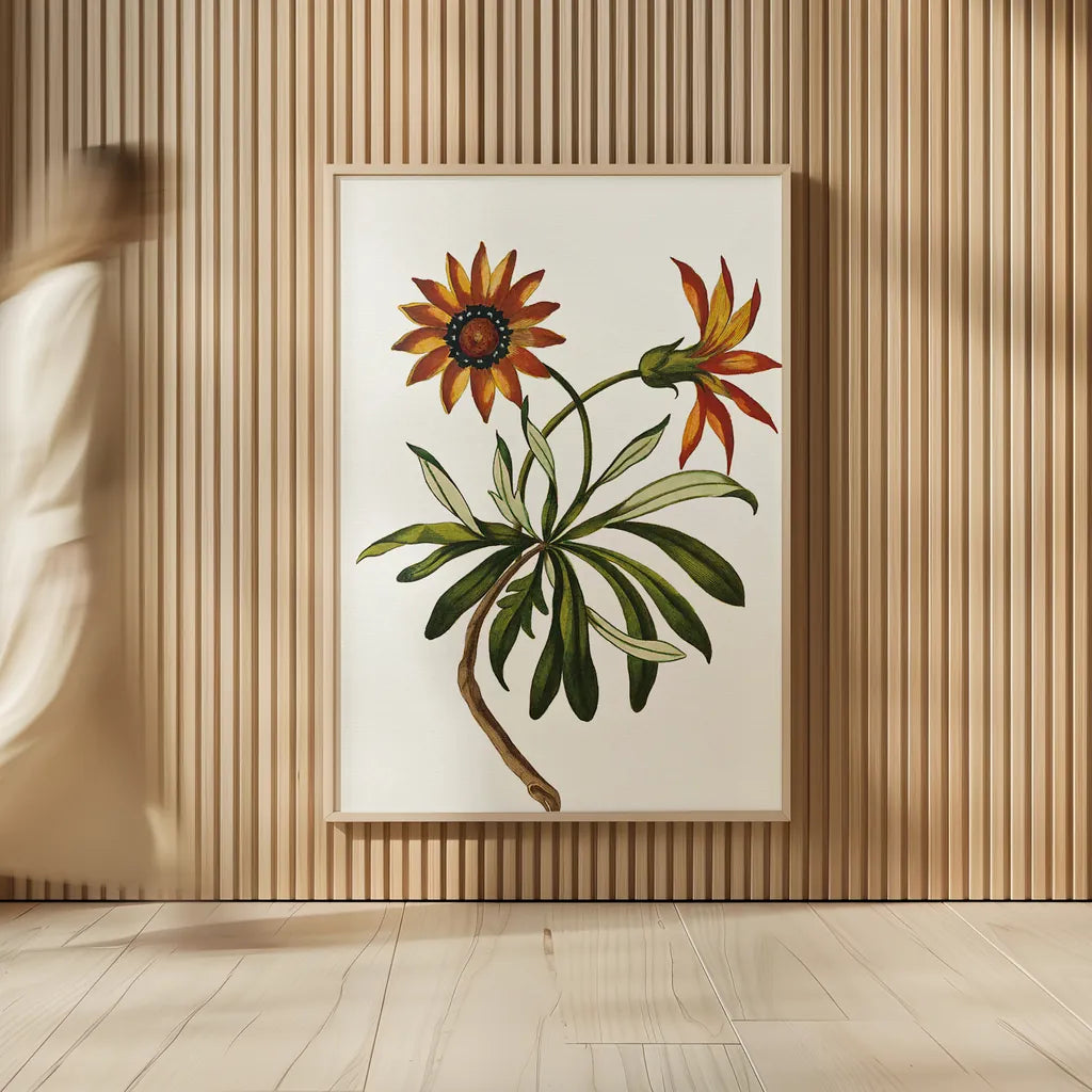 Vintage Floral II White by Wild Apple Portfolio. shown as over sized large wall art. Available as an archival giclee rolled canvas, fine art paper, or poster print. SKU 25353h.