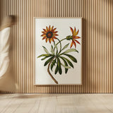 Vintage Floral II White by Wild Apple Portfolio. shown as over sized large wall art. Available as an archival giclee rolled canvas, fine art paper, or poster print. SKU 25353h.