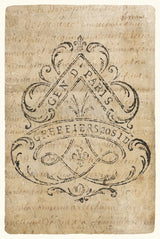 Vintage Letter Crest I Antique Border V2 by Wild Apple Portfolio. SKU 37706h. Archival Giclee Fine art print for wall decor.