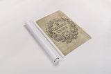 Vintage Letter Crest II Antique Border v3 by Wild Apple Portfolio. shown as a rolled paper print. Available as archival giclee rolled canvas, fine art paper, or poster print. SKU 47830h.