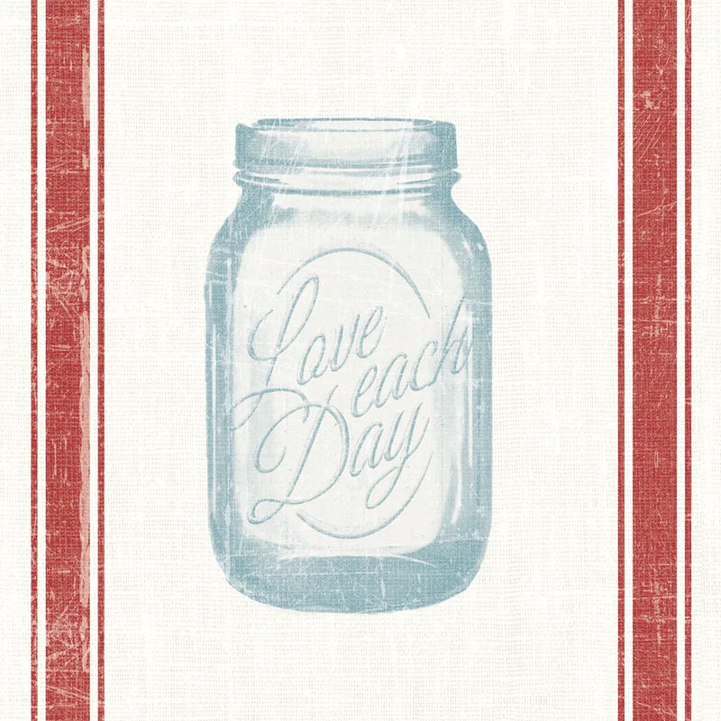 Vintage Mason Jar I by Wild Apple Portfolio. SKU 57422a. Archival Giclee Fine art print for wall decor.