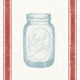 Vintage Mason Jar II by Wild Apple Portfolio. SKU 57423a. Archival Giclee Fine art print for wall decor.