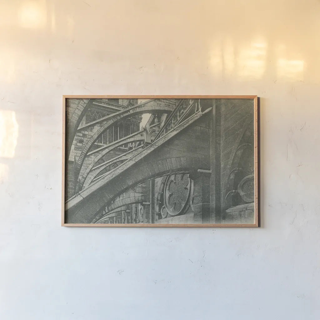 Vintage Paris I by Wild Apple Portfolio. shown as a paper print in a natural frame. Available as a archival giclee rolled canvas, fine art paper, or poster print. SKU 72836i.