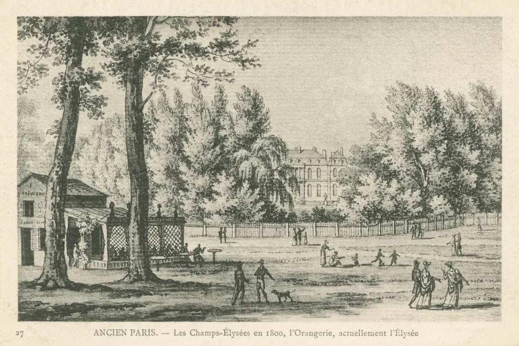 Vintage Paris Postcard I by Wild Apple Portfolio. SKU 78852i. Archival Giclee Fine art print for wall decor.