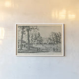 Vintage Paris Postcard I by Wild Apple Portfolio. shown as a paper print in a white frame. Available as a archival giclee rolled canvas, fine art paper, or poster print. SKU 78852i.