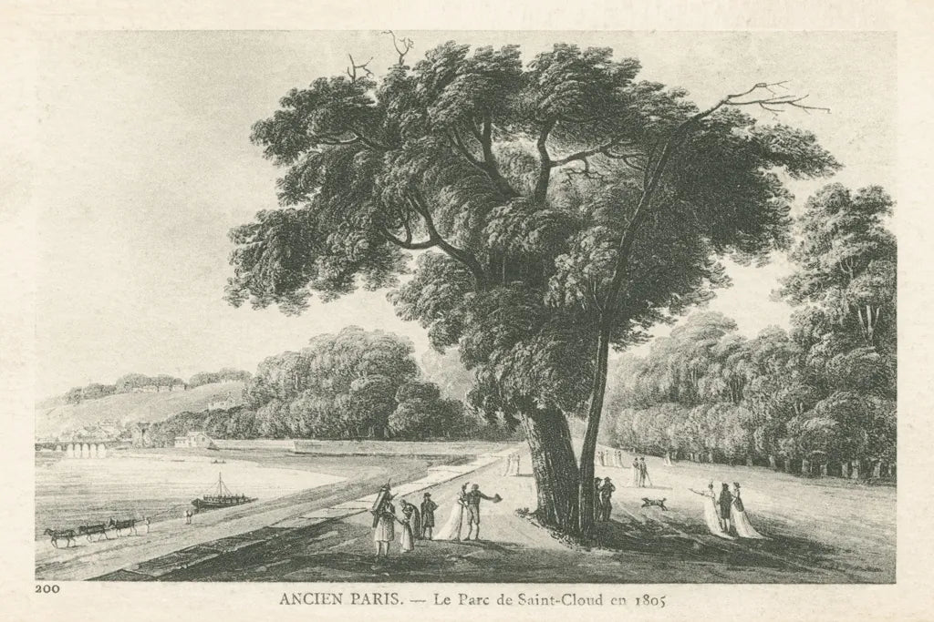 Vintage Paris Postcard II by Wild Apple Portfolio. SKU 78853i. Archival Giclee Fine art print for wall decor.