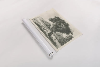 Vintage Paris Postcard II by Wild Apple Portfolio. shown as a rolled paper print. Available as archival giclee rolled canvas, fine art paper, or poster print. SKU 78853i.