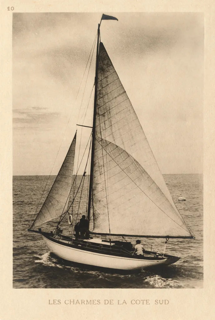 Vintage Sailing II No Stamp by Wild Apple Portfolio. SKU 86055h. Archival Giclee Fine art print for wall decor.