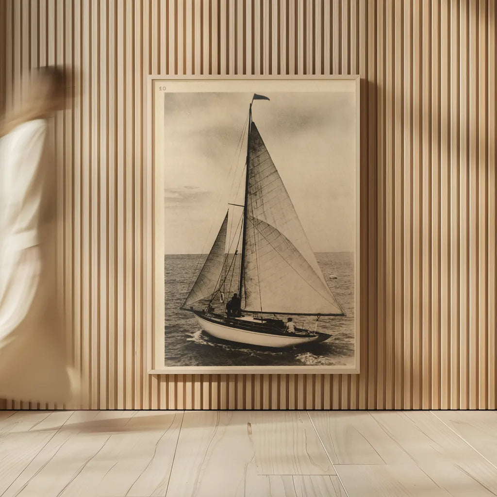 Vintage Sailing II No Stamp by Wild Apple Portfolio. shown as over sized large wall art. Available as an archival giclee rolled canvas, fine art paper, or poster print. SKU 86055h.