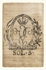 Vintage Seal III Antique Border v3 by Wild Apple Portfolio. SKU 47832h. Archival Giclee Fine art print for wall decor.