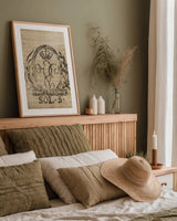 Vintage Seal III Antique Border v3 by Wild Apple Portfolio. shown as a paper print in a natural frame. Available as a archival giclee rolled canvas, fine art paper, or poster print. SKU 47832h.