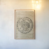 Vintage Seal VI Antique Border v3 by Wild Apple Portfolio. shown as a paper print in a natural frame. Available as a archival giclee rolled canvas, fine art paper, or poster print. SKU 47834h.