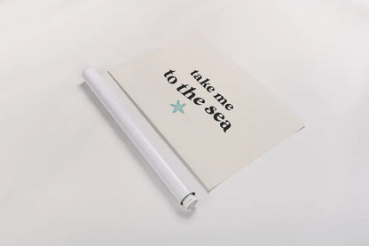 Wave Words I by Wild Apple Portfolio. shown as a rolled paper print. Available as archival giclee rolled canvas, fine art paper, or poster print. SKU 86638i.