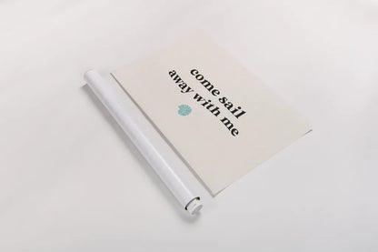 Wave Words II by Wild Apple Portfolio. shown as a rolled paper print. Available as archival giclee rolled canvas, fine art paper, or poster print. SKU 86639i.