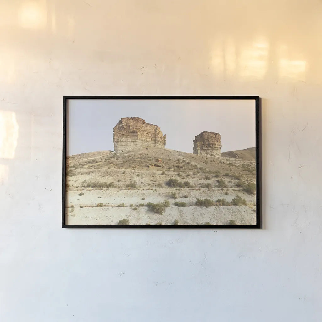 Western Buttes by Wild Apple Portfolio. shown as a paper print in a black flame. Available as a archival giclee rolled canvas, fine art paper, or poster print. SKU 74443i.