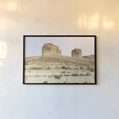 Western Buttes by Wild Apple Portfolio. shown as a paper print in a black flame. Available as a archival giclee rolled canvas, fine art paper, or poster print. SKU 74443i.