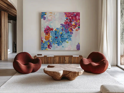 What Dreams Look Like by Wild Apple Portfolio. Shown as extra-large giant wall art in a modern living room. Available as an archival giclee rolled canvas, fine art paper, or poster print. SKU 21234a.