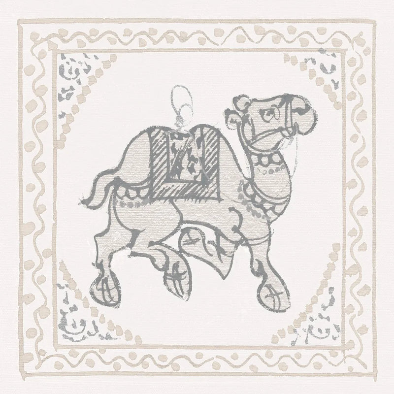Winter Caravan Camel by Wild Apple Portfolio. SKU 56842a. Archival Giclee Fine art print for wall decor.