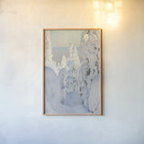 Winter Landscape by Wild Apple Portfolio. shown as a paper print in a natural frame. Available as a archival giclee rolled canvas, fine art paper, or poster print. SKU 104292h.