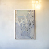 Winter Landscape by Wild Apple Portfolio. shown as a paper print in a white frame. Available as a archival giclee rolled canvas, fine art paper, or poster print. SKU 104292h.
