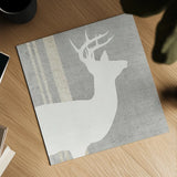 Woodland Animal I by Wild Apple Portfolio. Shown as a detailed flat fine art print, highlighting archival giclee quality. Available as an archival giclee rolled canvas, fine art paper, or poster print. SKU 43120a.