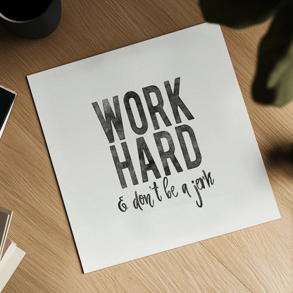 Work from Home III by Wild Apple Portfolio. Shown as a detailed flat fine art print, highlighting archival giclee quality. Available as an archival giclee rolled canvas, fine art paper, or poster print. SKU 65662a.