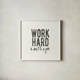 Work from Home III by Wild Apple Portfolio. Shown in a crisp white glass frame for a clean and minimalist style. Available as an archival giclee rolled canvas, fine art paper, or poster print. SKU 65662a.