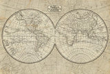 World Map by Wild Apple Portfolio. SKU 18263i. Archival Giclee Fine art print for wall decor.