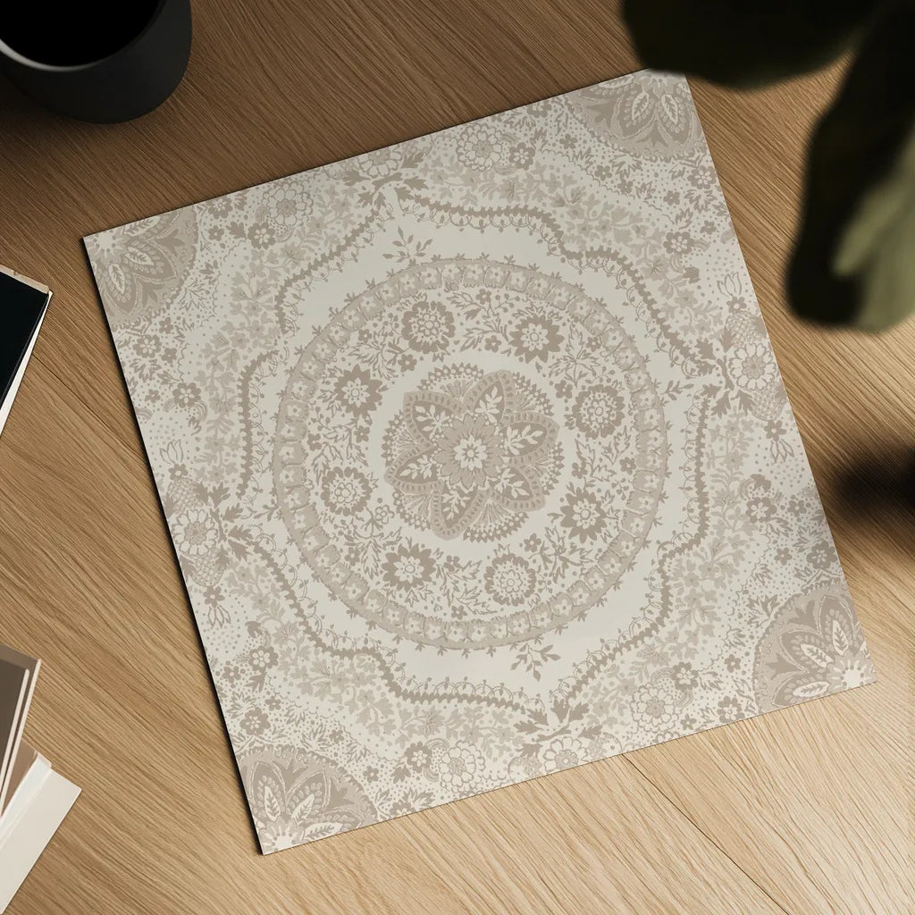Zen Mandala by Wild Apple Portfolio. Shown as a detailed flat fine art print, highlighting archival giclee quality. Available as an archival giclee rolled canvas, fine art paper, or poster print. SKU 82170a.