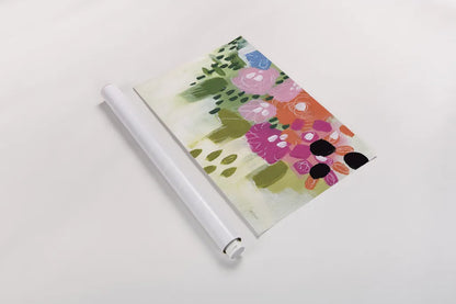 Abstract Floral by Yvette St. Amant. shown as a rolled paper print. Available as archival giclee rolled canvas, fine art paper, or poster print. SKU 89155i.