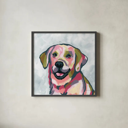 Abstract Lab by Yvette St. Amant. Shown in a sleek black glass frame for a contemporary gallery look. Available as an archival giclee rolled canvas, fine art paper, or poster print. SKU 89578a.