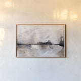 Abstract Landscape by Yvette St. Amant. shown as a paper print in a natural frame. Available as a archival giclee rolled canvas, fine art paper, or poster print. SKU 88201i.