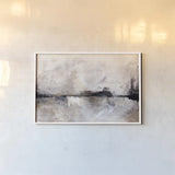 Abstract Landscape by Yvette St. Amant. shown as a paper print in a white frame. Available as a archival giclee rolled canvas, fine art paper, or poster print. SKU 88201i.