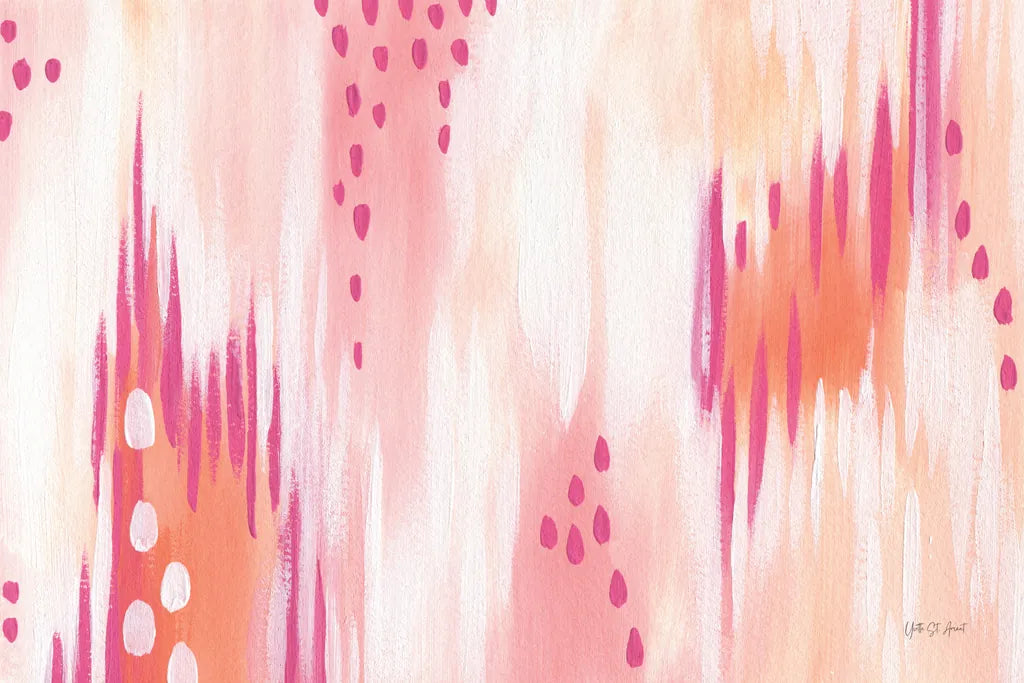 Abstract Sherbet Twist by Yvette St. Amant. SKU 88231i. Archival Giclee Fine art print for wall decor.