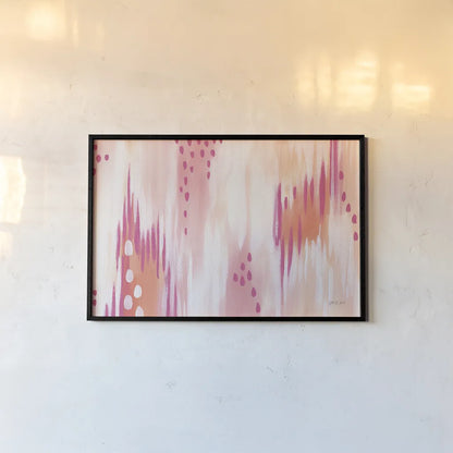 Abstract Sherbet Twist by Yvette St. Amant. shown as a paper print in a black flame. Available as a archival giclee rolled canvas, fine art paper, or poster print. SKU 88231i.